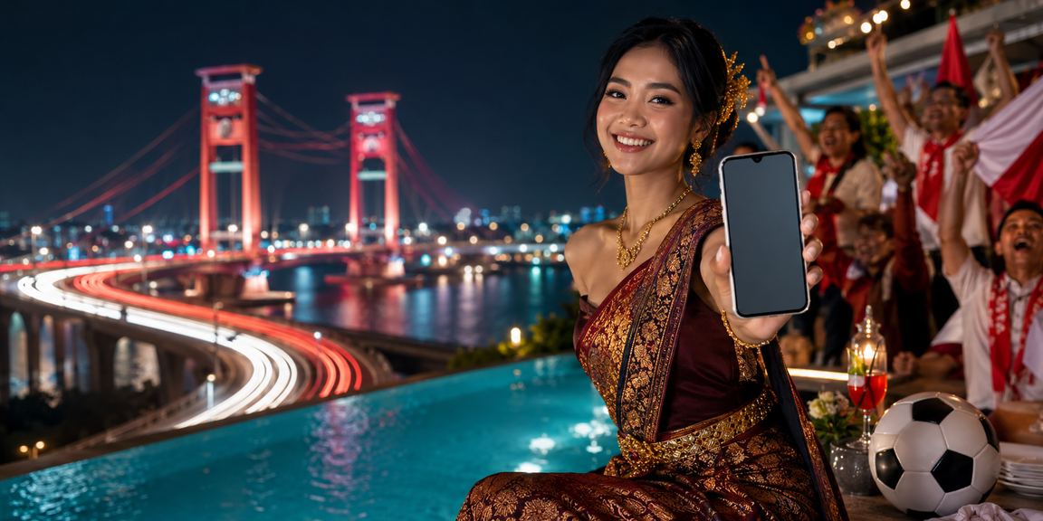 Model menggunakan aplikasi casino di ponsel pintar dengan antarmuka modern